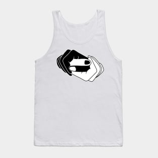 Black and white hands Tank Top